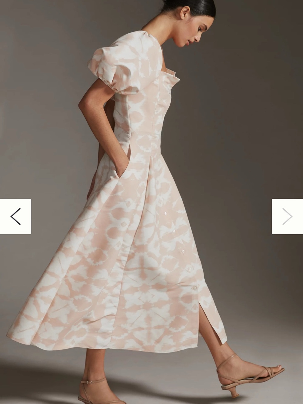 Anthropologie Sachin + Babi Shannon Puff-Sleeve Midi Dress - Picture 4 of 7